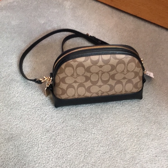 NWT Coach Signature “C” Brown Crossbody - Picture 2 of 5